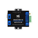 Waveshare Industrial Grade Serial Server RS232/485 to WiFi & Ethernet, Modbus Gateway, MQTT Gateway, Metal Case