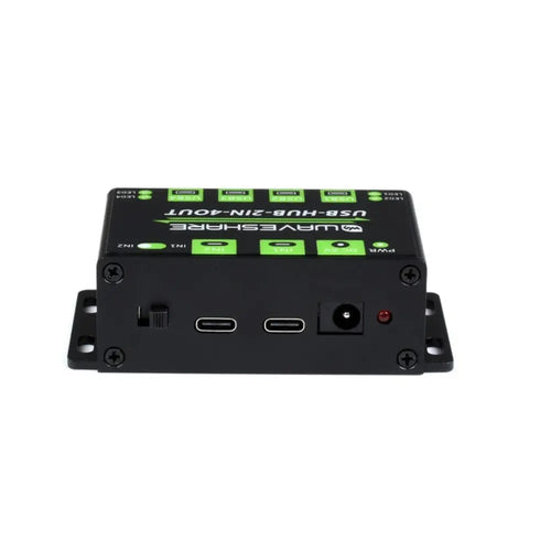 Waveshare Industrial Grade USB HUB, Extending 4x USB 2.0 Ports, Switchable Dual Hosts