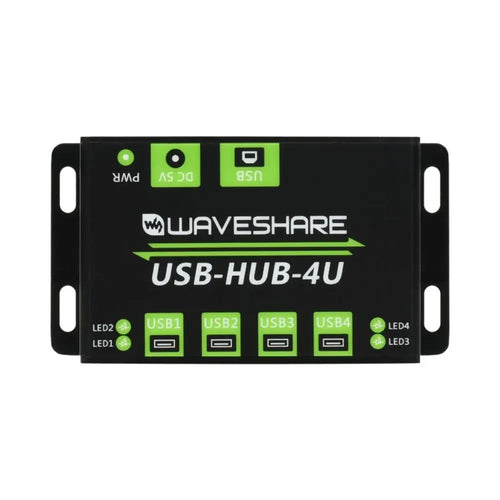 Waveshare Industrial Grade USB HUB, Extending 4x USB 2.0 Ports (US)