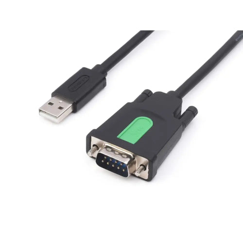 Waveshare Industrial USB to RS232 Serial Adapter Cable, USB Type A to DB9 Female Port, FT232RL Chip, 1.5m Length