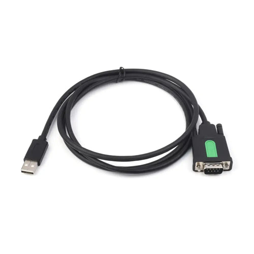 Waveshare Industrial USB to RS232 Serial Adapter Cable, USB Type A to DB9 Female Port, FT232RL Chip, 1.5m Length