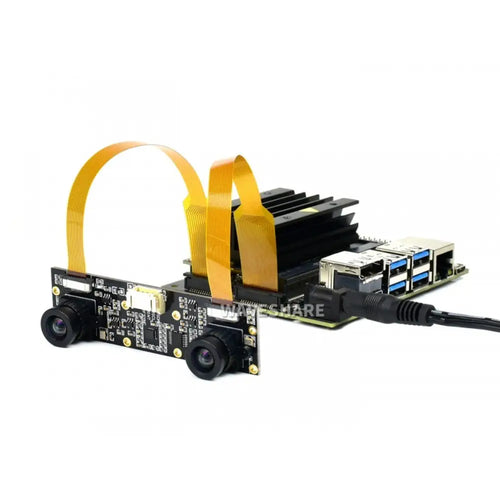 Waveshare Jetson Nano Development Pack (Type D), w/ Binocular Camera, TF Card (US)