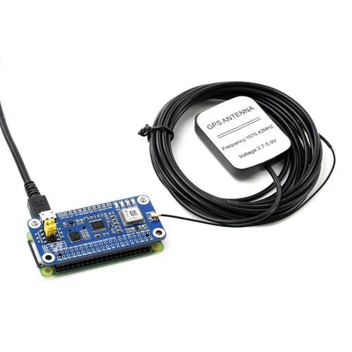 Waveshare MAX-M8Q GNSS HAT for Raspberry Pi, Multi-Constellation Receiver Support, GPS, Beidou, Galileo, GLONASS