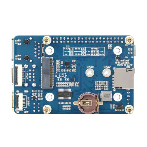 Waveshare Mini-Computer Based on Raspberry Pi Compute Module 4 (not Included), Mini IO Board Full Ver (US)