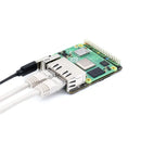Waveshare Mini Dual Gigabit Ethernet Mini-Computer Kit for Raspberry Pi Compute Module 4 (Board, Case, EU Power)