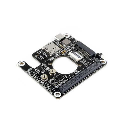 Waveshare PCIe to 5G/4G/3G HAT for Raspberry Pi 5, Compatible w/ 3042/3052 Packages SIMCom/Quectel 5G (RM502Q-AE)