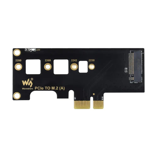 Waveshare PCIe to M.2 Adapter for NVMe Protocol M.2 SSD, Supports Raspberry Pi Compute Module 4