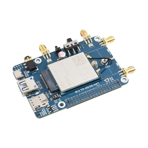 Waveshare Raspberry Pi LTE Cat 6 Communication HAT, LTE-A Global Multi-Band, GNSS Positioning, W/ EM060K-GL Module