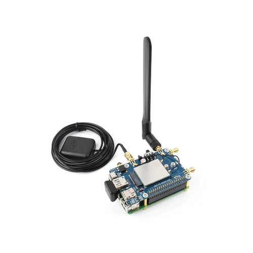 Waveshare Raspberry Pi LTE Cat 6 Communication HAT, LTE-A Global Multi-Band, GNSS Positioning, W/ EM060K-GL Module