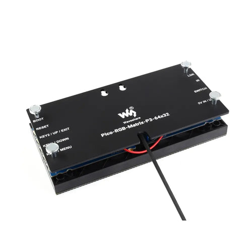 Waveshare RGB Full-Color Digital Clock for Raspberry Pi Pico, 64×32 Grid, Accurate RTC