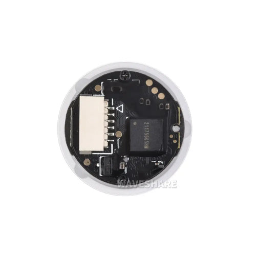 Waveshare Round 2D Codes Scanner Module, Barcode/QR Code Reader w/ LED Indicator, Small Size, Easy to Integrate
