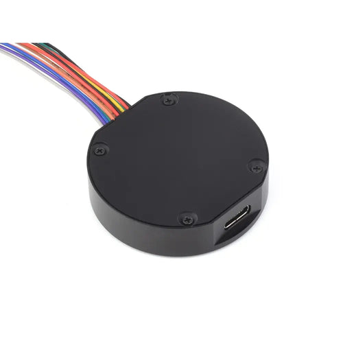 Waveshare RP2040 Microcontroller Development Board w/ 1.28" Round Touch LCD, Accelerometer & Gyroscope Sensor, Case