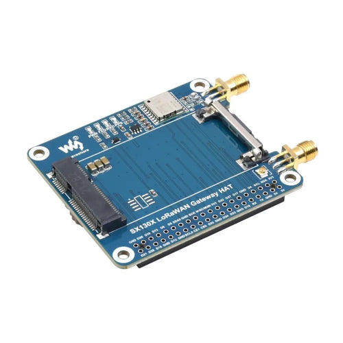 Waveshare SX1303 868m LoRaWAN Gateway HAT for Raspberry Pi, Standard Mini-PCIe Socket (W/ HAT)