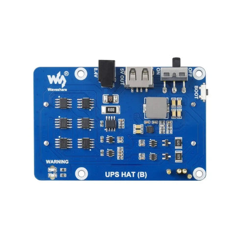 Waveshare Uninterruptible Power Supply UPS HAT (B) for Raspberry Pi, 5V Output, up to 5A Current, Pogo Pins Connector (US)