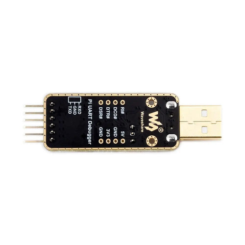 Waveshare USB to UART Debugger Module for Raspberry Pi 5, Type-A Port, Onboard UART Connector