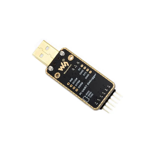 Waveshare USB to UART Debugger Module for Raspberry Pi 5, Type-A Port, Onboard UART Connector
