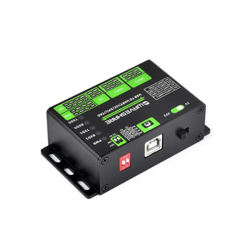 Waveshare USB to UART/I2C/SPI/JTAG Converter, Compatible w/ 3.3V & 5V