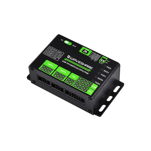 Waveshare USB to UART/I2C/SPI/JTAG Converter, Compatible w/ 3.3V & 5V