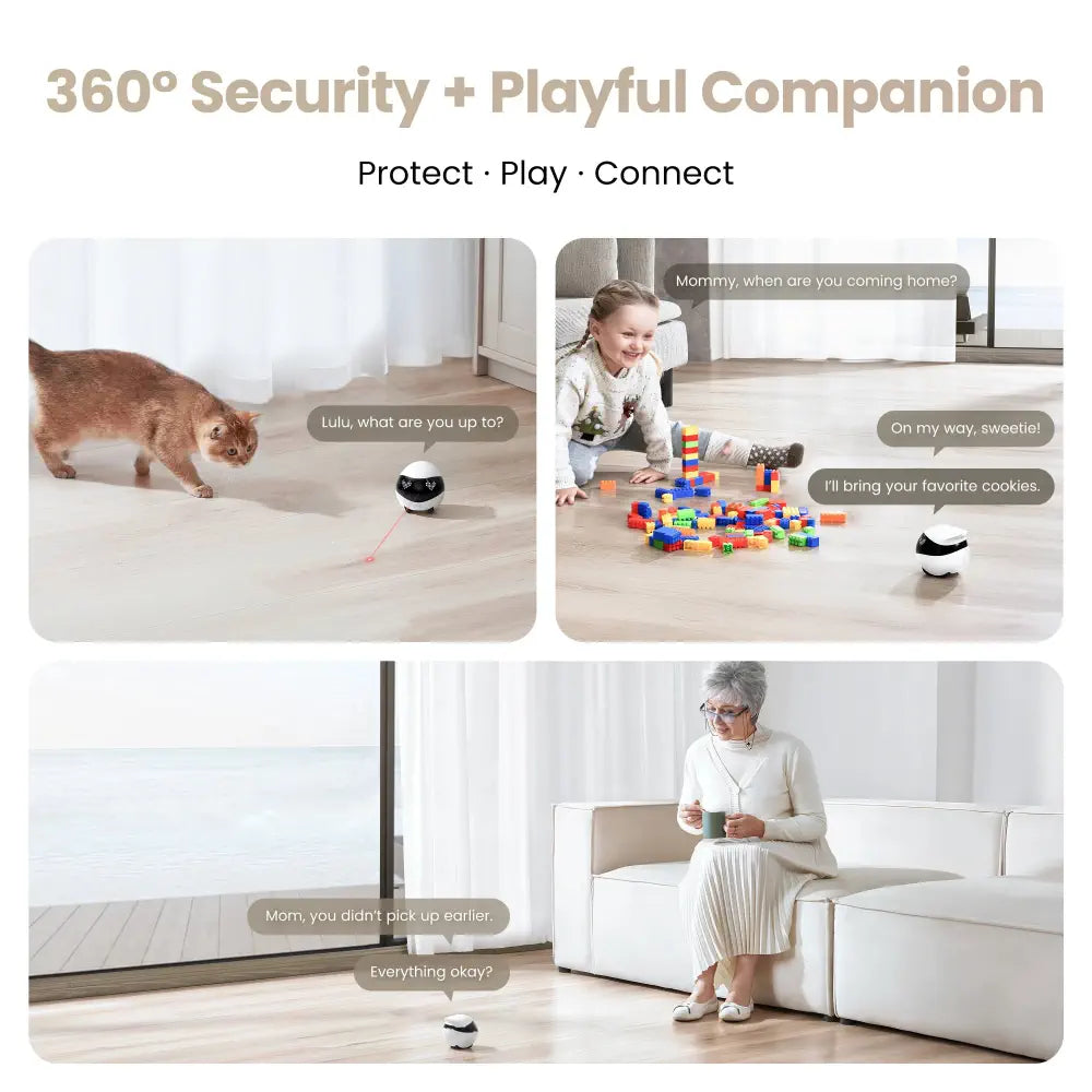 WeHome EBO Air 2 Companion Robot (Dove White)