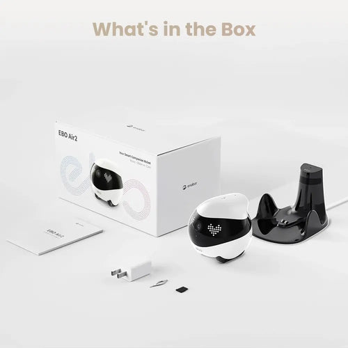 WeHome EBO Air 2 Companion Robot (Dove White)