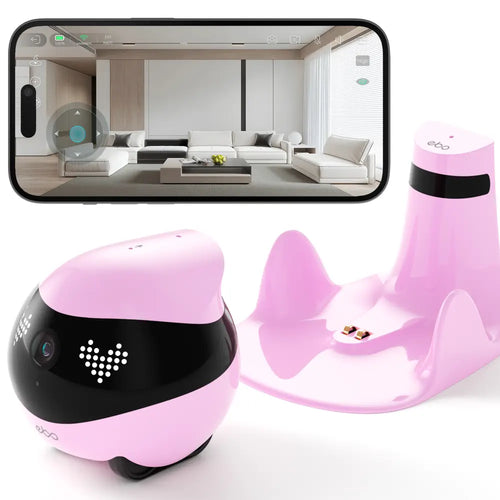 WeHome EBO Air 2 Companion Robot (White Pink)