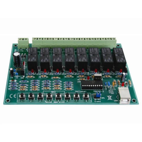 Whadda 8-Channel USB Relay Card (WSI8090)