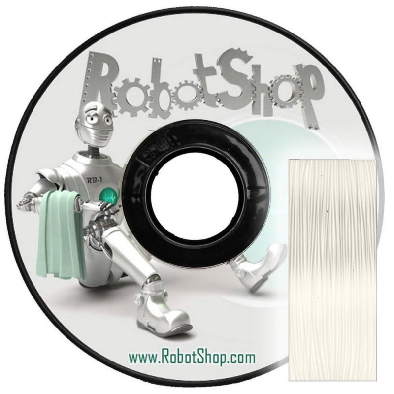 White TPU 250g 1.75mm Flexible Filament (With Spool)