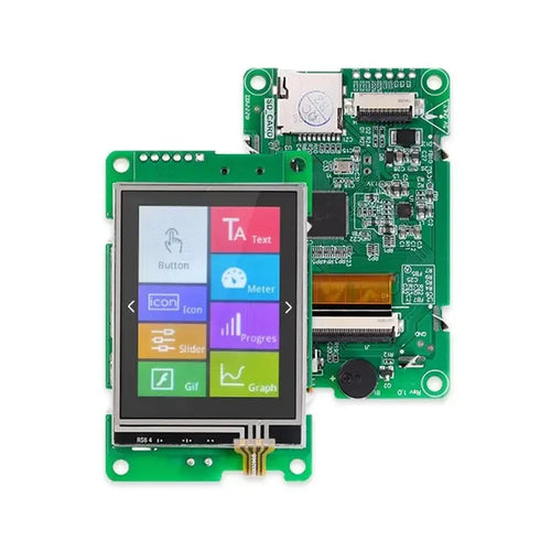 Wizee 2.4-Inch 240x320 HMI Touch Display, Wi-Fi & BLE