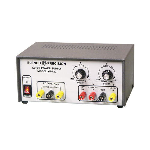 Elenco Precision AC/DC Power Supply XP-720K w/ Multiple Outputs