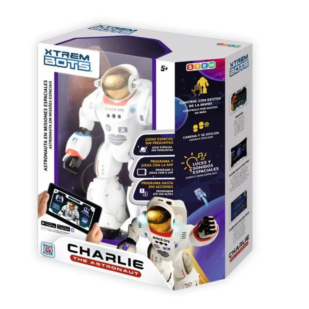 Xtrem Bots Charlie the Astronaut Remote & Programmable Robot - RobotShop