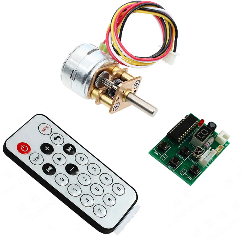 DC 5.0V 15BY Stepper Geared Motor w/ Motor Driver Kits, Gear Ratio 1/10