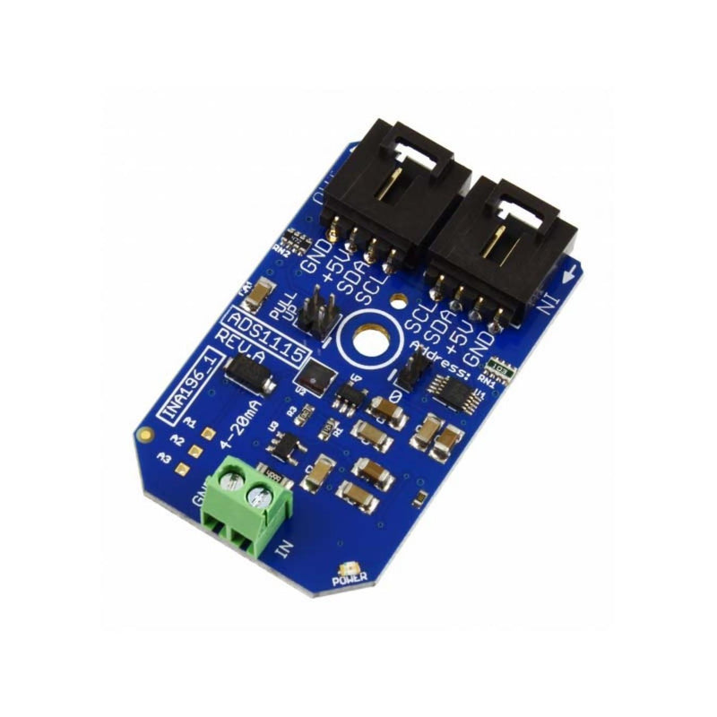 1-Channel I2C 4-20mA Current Receiver Board w/ I2C Interface
