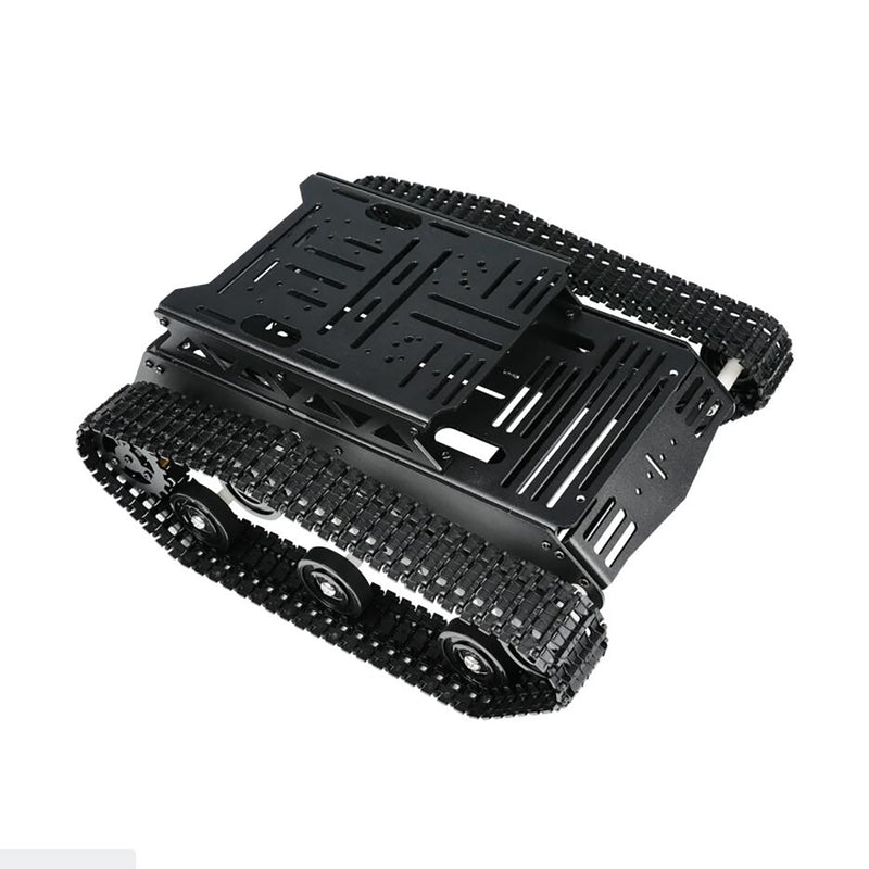 Hiwonder Tank Car Chassis Kit with 2WD Motors for Arduino/Raspberry Pi/Jetson Nano DIY Robotic Car (Black)