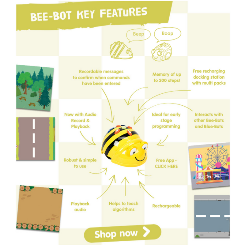 Bee Bot Programmable Floor Robot