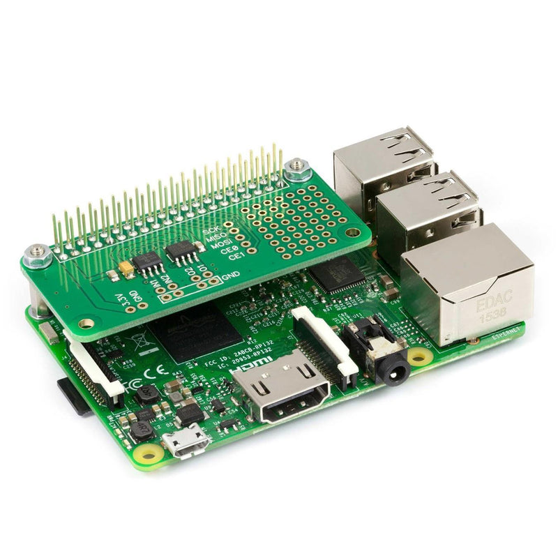2 Channel 12-bit Analog to Digital Converter / DAC for Raspberry Pi Zero
