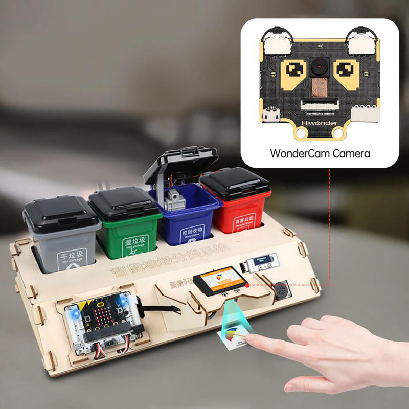 Hiwonder AI Vision Waste Classification Kit w/ Audio Broadcast Powered By Micro:bit