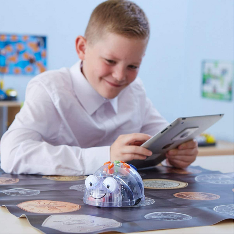 Blue Bot Programmable Floor Robot w/ Bluetooth Coding Robot Toy for STEM Learning &amp; Education