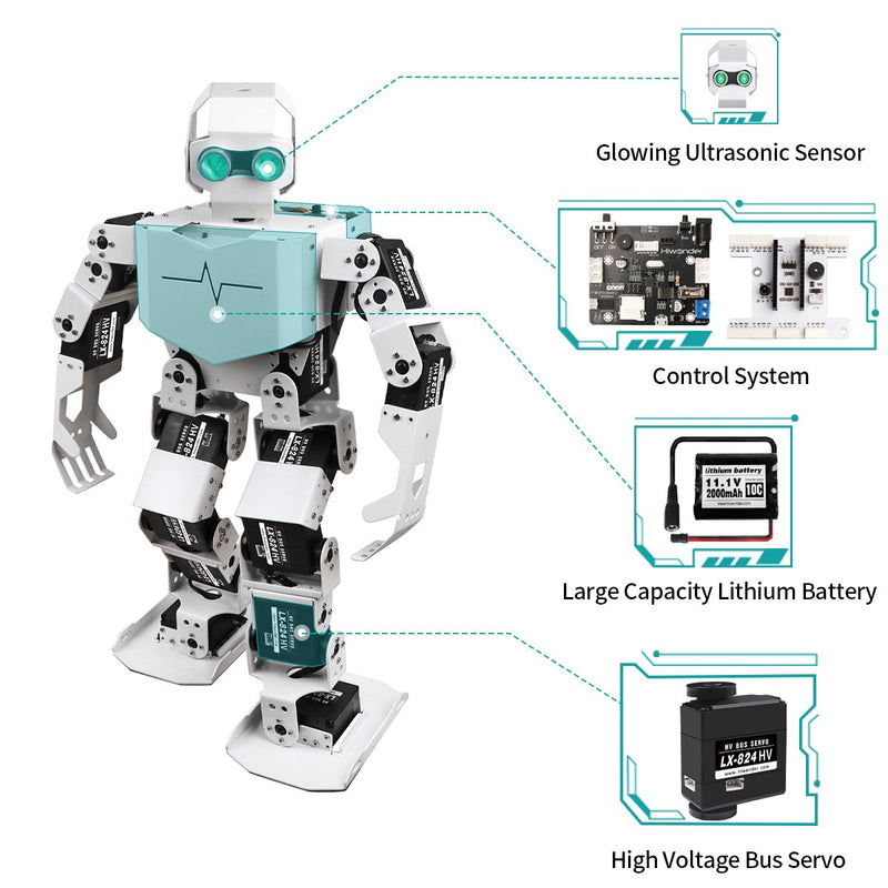 Hiwonder Tonybot Humanoid Robot Arduino Coding Kit Educational Programming