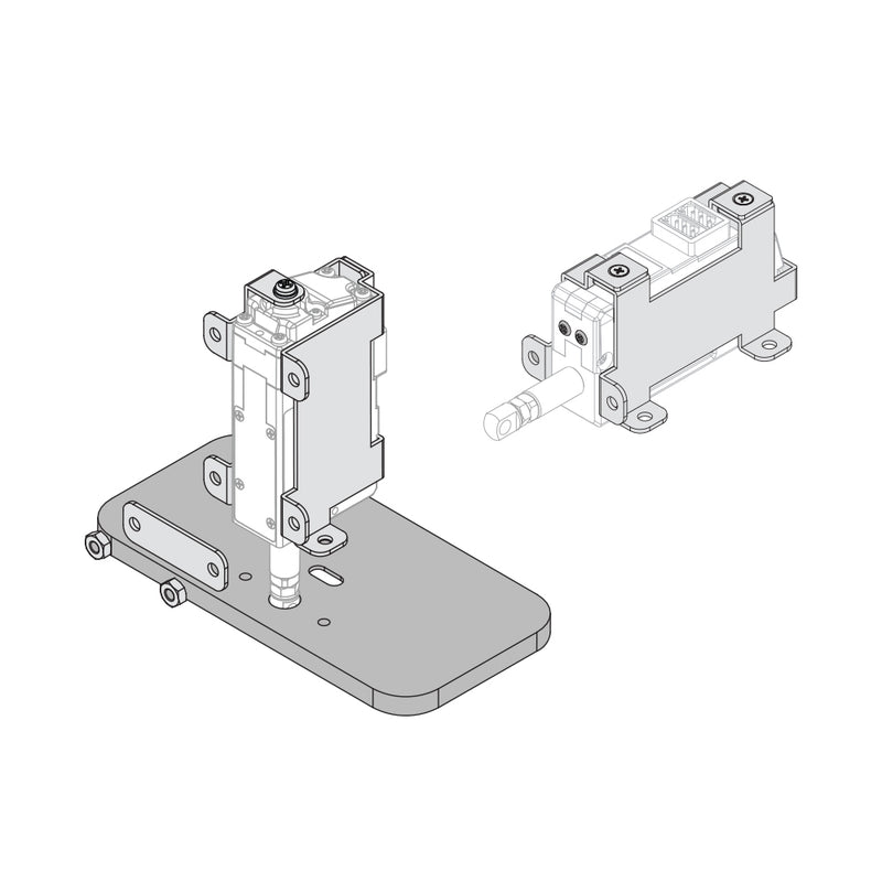 Metal Bracket(Vertical/Front mounting) for 26 & 27mm Stroke mightyzap Linear Servo Actuator
