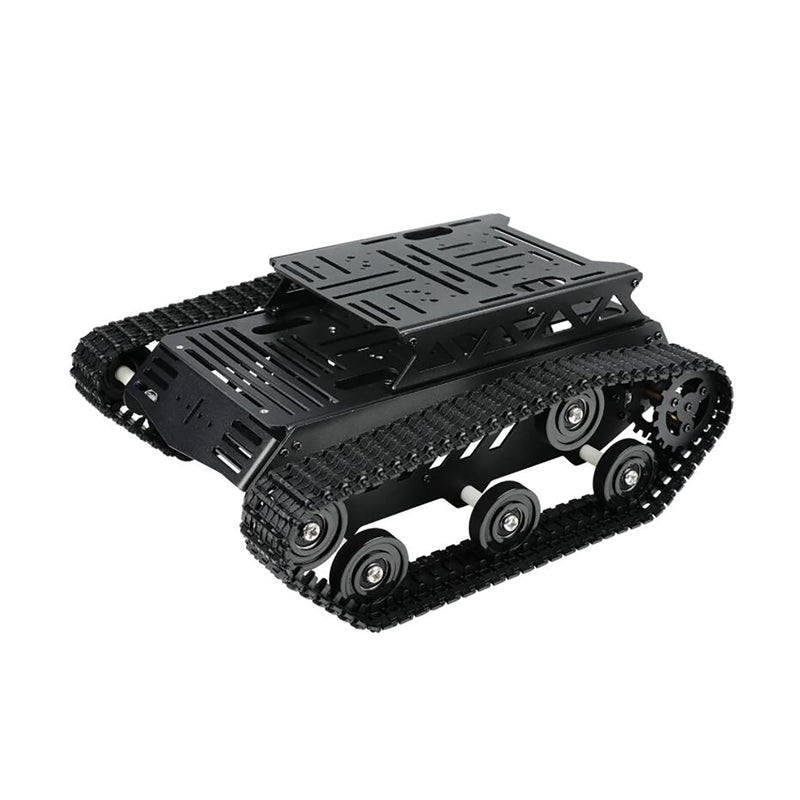 Hiwonder Tank Car Chassis Kit with 2WD Motors for Arduino/Raspberry Pi/Jetson Nano DIY Robotic Car (Black)