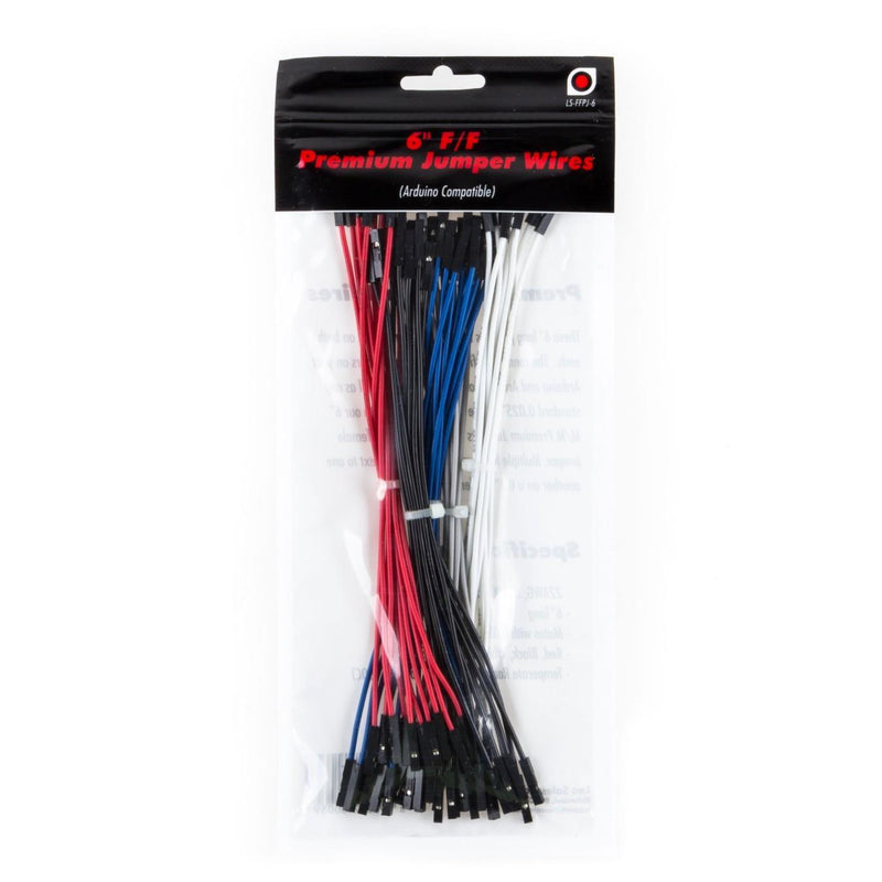 6" F/F Premium Jumper Wires (40pk)