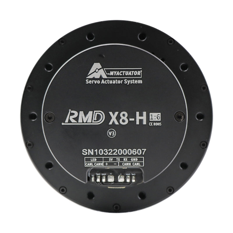 MYACTUATOR RMD X8 V3, CAN Bus, Reduction Ratio 1:6, Helical Gear, w/ New Driver MC X 500 O