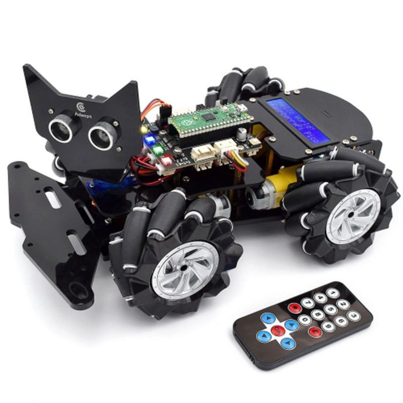 Adeept 4WD RC Mecanum Robotic Car Kit for Raspberry Pi Pico w/ LCD1602