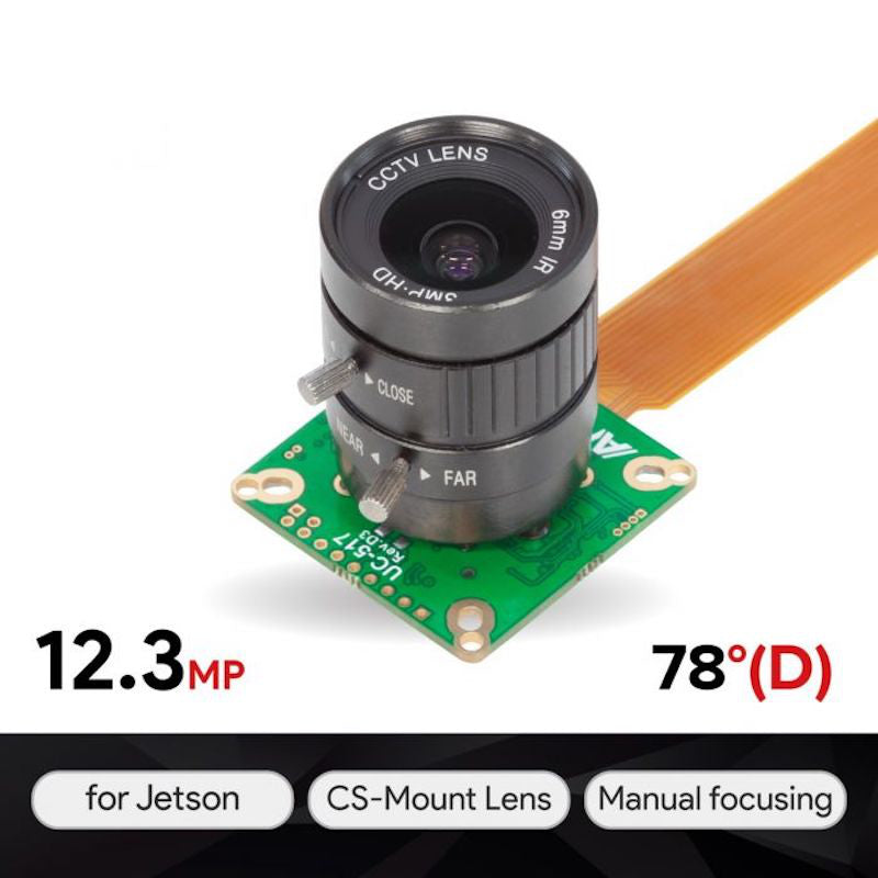Arducam 12.3MP 477P HQ Camera Module w/ CS Mount for Jetson Nano & Xavier NX