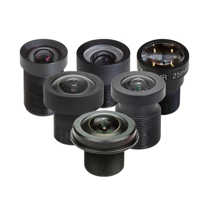 ArduCam M12 Lens Kit for HQ Camera 20-180deg (6pcs)