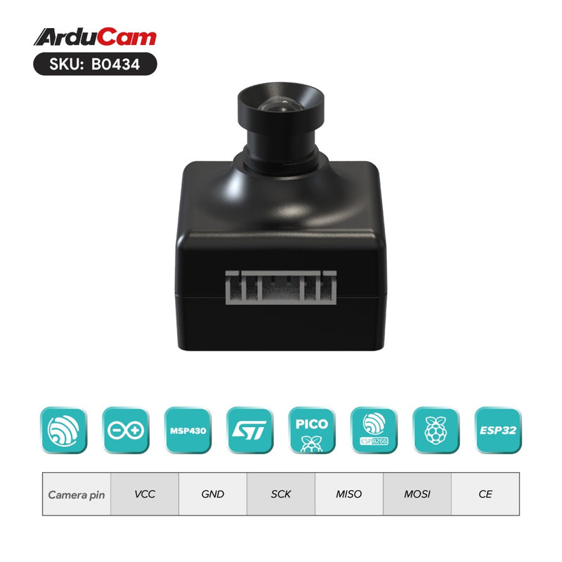 ArduCam Mega 3MP SPI Camera Module w/ M12 Lens for Any Microcontroller