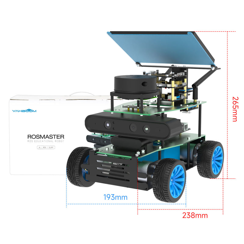 Yahboom Rosmaster X1 4WD Smart DIY ROS Car Kit for Jetson Nano (w/o Nano Board) 4GB/TX2 Nx/RPi 4B