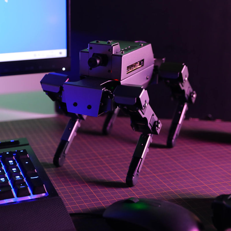 Yahboom Dogzilla S1 12 DOF Visual AI Desktop Quadruped Bionic Robot Dog for Raspberry Pi 4B (w/o Raspberry Pi Board)