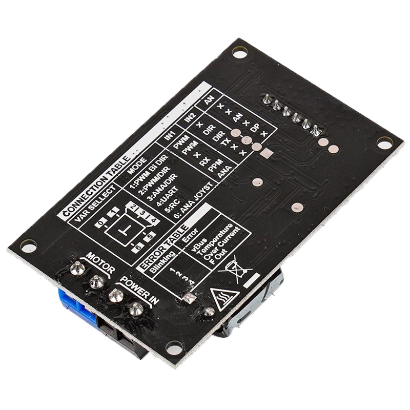 Smart H Bridge Driver Brushed Motor Controller w/ Speed Control, 10-40V, 30A Max