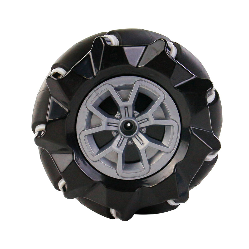 Yahboom Mecanum Wheel Kit for DIY Robot Car - 97mm Hexagonal Coupling, Black (4x) [EN Manual]